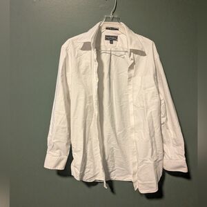 Paul Fredrick White Cotton Dress Shirt